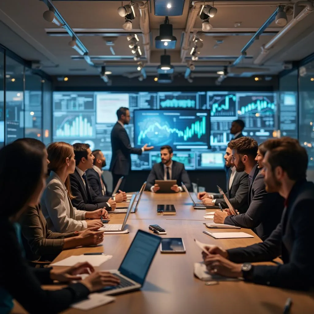 Sesión de estrategia con clientes